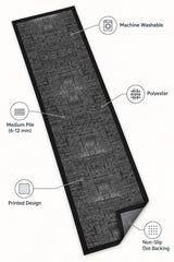 Modern Solid Runner Rug – features