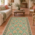 Modern Washable Area Rug in a living room