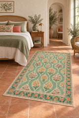 Modern Washable Area Rug in a bedroom