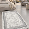 Modern Washable Area Rug in a bedroom