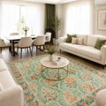 Modern Washable Area Rug in a living room