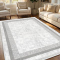 Modern Washable Area Rug in a living room
