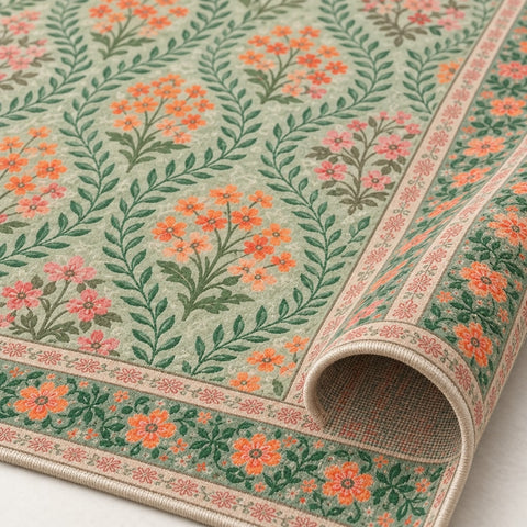 Modern Washable Area Rug – texture close-up