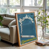 Modiano CLUB SPÉCIALITÉ Retro Cigarette Print – Retro Modiano Wall Poster