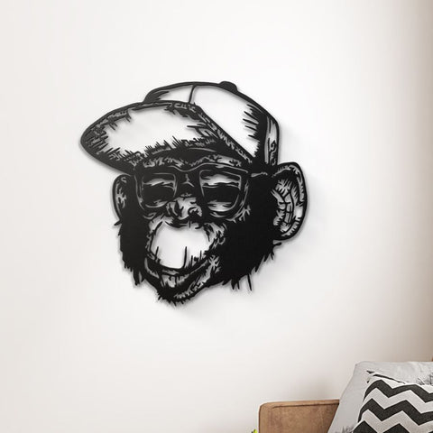 Monkey Metal Wall Art Decor