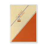 Mont Blanc Vintage Minimalist Wall Art – Le Mont Blanc Cable Car Print