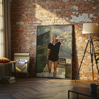 Mont Canyon Tennis Facility Décor Poster – Tennis Court Aesthetic Wall Print