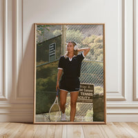 Mont Canyon Tennis Facility Décor Poster – Tennis Court Aesthetic Wall Print
