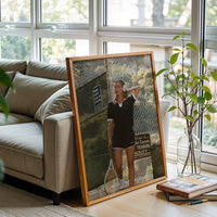 Mont Canyon Tennis Facility Décor Poster – Tennis Court Aesthetic Wall Print