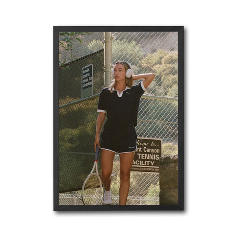 Mont Canyon Tennis Facility Décor Poster – Tennis Court Aesthetic Wall Print