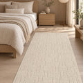 Moopy Modern Shag Area Rug in a bedroom