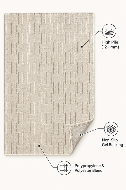 Moopy Modern Shag Area Rug – features
