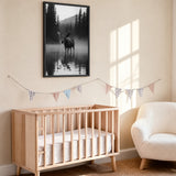 Moose Forest Photography Modern Wall Art – Misty Mountain Lake