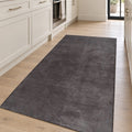 Moreno Modern Kitchen Rug – Charcoal in a kitchen