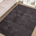 Moreno Modern Kitchen Rug – Charcoal in a living room