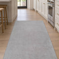 Moreno Modern Kitchen Rug – Gray in a kitchen