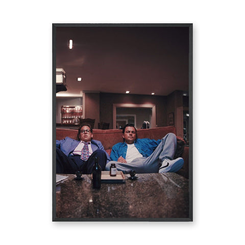 Movie Photography Modern Wall Art – Wolf Couch Scene in Dim Lounge