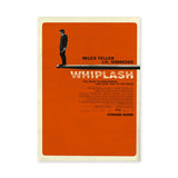 Movie Typography Wall Art – Minimalist Orange Whiplash Print