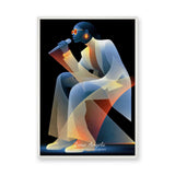Music Portrait Modern Wall Art – Stylized Female Singer in Sunglasses