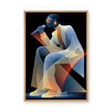 Music Portrait Modern Wall Art – Stylized Female Singer in Sunglasses