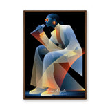 Music Portrait Modern Wall Art – Stylized Female Singer in Sunglasses
