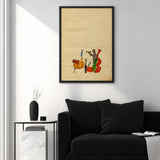 Music Vintage Wall Art – Whimsical Jazz Band Illustration