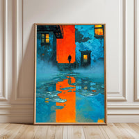 Mysterious Alleyway Cinematic Wall Print Wall Poster Print