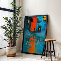Mysterious Alleyway Cinematic Wall Print Wall Poster Print