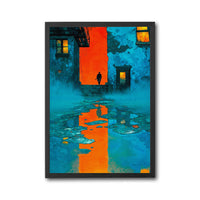 Mysterious Alleyway Cinematic Wall Print Wall Poster Print