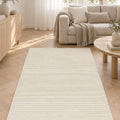 Mystic Modern Area Rug – Cream in a living room