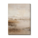 Neutral Abstract Landscape Minimalist Wall Art – Soft Beige Nature Print