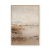 Neutral Abstract Landscape Minimalist Wall Art – Soft Beige Nature Print