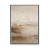 Neutral Abstract Landscape Minimalist Wall Art – Soft Beige Nature Print
