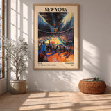 New York Basketball Vintage Wall Art – Knicks at the Garden Print
