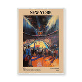 New York Basketball Vintage Wall Art – Knicks at the Garden Print