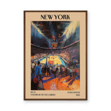 New York Basketball Vintage Wall Art – Knicks at the Garden Print