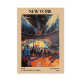 New York Basketball Vintage Wall Art – Knicks at the Garden Print
