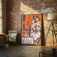 New York Knicks 2025-2026 NBA Champions Wall Poster | Team Roster Basketball Fine Print