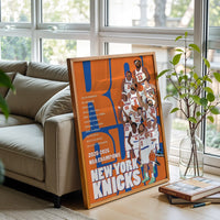 New York Knicks 2025-2026 NBA Champions Wall Poster | Team Roster Basketball Fine Print