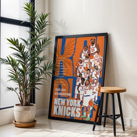 New York Knicks 2025-2026 NBA Champions Wall Poster | Team Roster Basketball Fine Print
