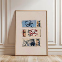 New York Yankees Nostalgic Wall Décor Poster – Iconic Sports Wall Decor for Yankees Fans