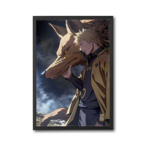 NININAK AI Anime Character with Fox Cinematic Wall Print Décor Poster Print