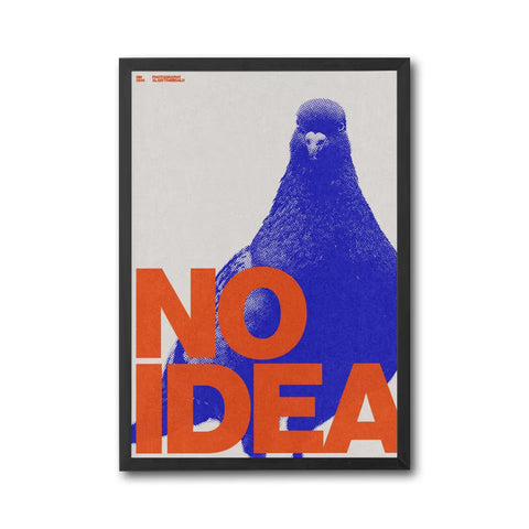 No Idea Quote Pop Art Print – Bold Minimal Home Wall Print