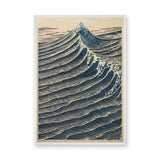 Ocean Wave Traditional Wall Art – Japanese Woodblock Mountain Print