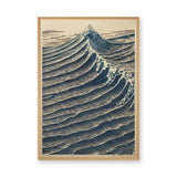 Ocean Wave Traditional Wall Art – Japanese Woodblock Mountain Print