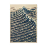 Ocean Wave Traditional Wall Art – Japanese Woodblock Mountain Print