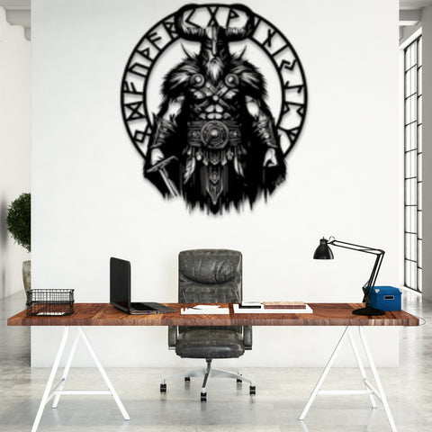 Viking Vegvisir Metal Wall Art