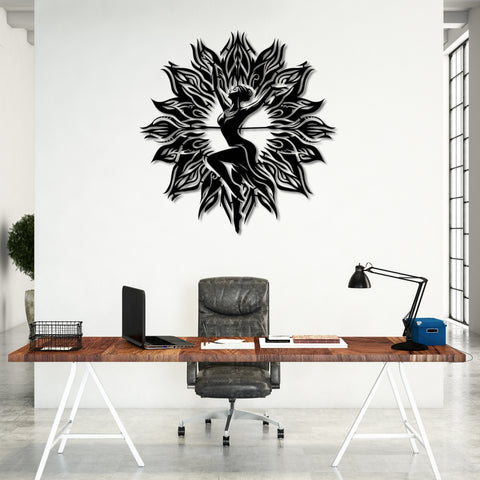 Lotus Dancer Metal Wall Art