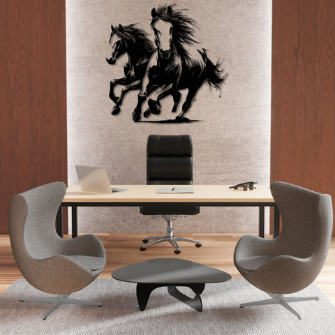 Handcrafted Horse Metal Wall Art