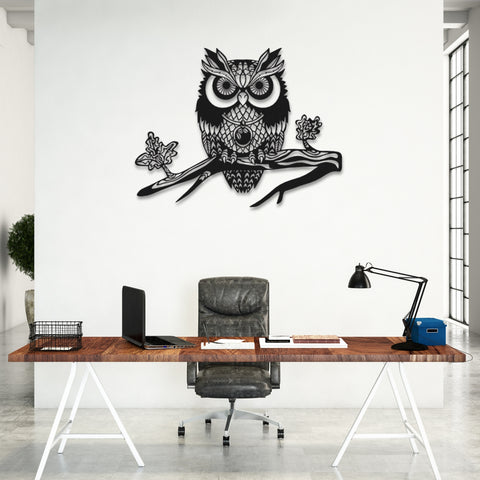 Owl Metal Wall Art